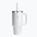 Termoszbögre Hydro Flask Travel Tumbler Clear Lid white