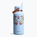Termosz Hydro Flask Wide Mouth with Flex Straw Cap 946 ml western light blue