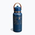 Hőszigetelt kulacs Hydro Flask Wide Mouth with Flex Straw Cap 946 ml western dark blue 2