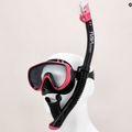 TUSA búvárszett maszk + snorkel + uszony rózsaszín UP-1521 11