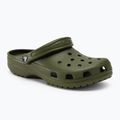 Férfi Crocs Classic hadsereg zöld flip-flopok