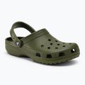 Férfi Crocs Classic hadsereg zöld flip-flopok 2