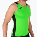 Férfi Joma Record II Tank Top fluor zöld/fekete futópóló 4