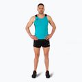 Férfi Joma Record II Tank Top türkiz/fekete futópóló 2