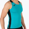 Férfi Joma Record II Tank Top türkiz/fekete futópóló 5