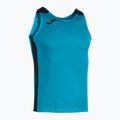 Férfi Joma Record II Tank Top türkiz/fekete futópóló 7