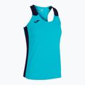 Női Joma Record II Tank Top fluor türkiz/tengerészkék futópóló 6