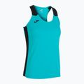 Női Joma Record II Tank Top türkiz/fekete futópóló 3