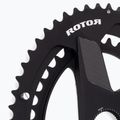Rotor Q Gyűrűk Dm ovális lánckerék 50/34T fekete 3