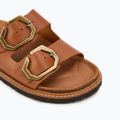 Genuins Galia Leather Dress camel női flip-flopok 7
