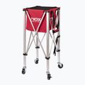 Labda kosár Nox Foldable Balls Basket With Wheels Red