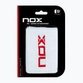 Csuklópántok NOX Wristband with Logo 2 szt. white/red