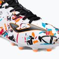 Joma Evolution FG férfi futballcipő fehér/fekete/narancs 7
