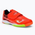 Joma Super Copa IN korall/zöld fluor gyermek focicipő