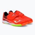 Joma Super Copa IN korall/zöld fluor gyermek focicipő 4