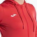 Női tenisz pulóver Joma Sculpture II Zip-Up kapucnis pulóver piros 5