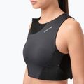 Női futó felső NNormal Trail Cropped Top fekete 4