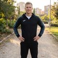 Férfi Joma Elite XI Hoodie fekete/antracit futó melegítőfelső 9