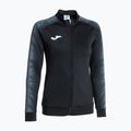 Női futó pulóver Joma Elite XI Full Zip fekete/antracit