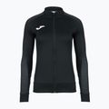 Női futó pulóver Joma Elite XI Full Zip fekete/antracit