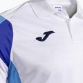 Férfi teniszpóló Joma Montreal fehér/égszínkék 4