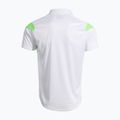 Férfi teniszpóló Joma Montreal fehér/fluor zöld 3