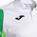 Férfi teniszpóló Joma Montreal fehér/fluor zöld 4