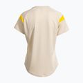 Női teniszpóló Joma Montreal beige/yellow 2