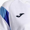 Női teniszpóló Joma Montreal fehér/égszínkék 4