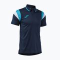Férfi teniszpóló Joma Terra Polo dark navy/turquoise fluor 3