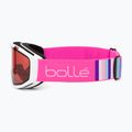 Gyerek síszemüveg Bollé Rocket white& pink matte/ vermillon 4