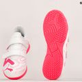 PUMA Future Play IT V Jr gyermek futballcipő puma fehér/tűz orchidea 15