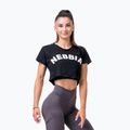 Női edzőfelső NEBBIA Loose Fit & Sporty Crop Top fekete 5830110