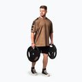 Férfi sportpóló NEBBIA Washed-Off Lifting Club light brown 5