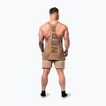 Férfi thermo trikó NEBBIA Washed-Off Stringer Max Out light brown 3