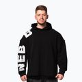 Férfi edző pulóver NEBBIA NO BS Hoodie fekete