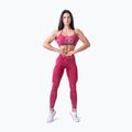 Női edző leggings NEBBIA mosott magas derekú Legacy piros 2