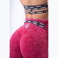 Női edző leggings NEBBIA mosott magas derekú Legacy piros 5