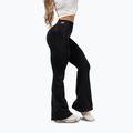 Női edzőleggingsek NEBBIA Flow Seamless High Waist Sculpting Flared Black 4