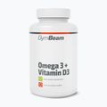 Zsírsavak + D3-vitamin étrend-kiegészítő GymBeam Omega 3 + D3 90 kapsułek