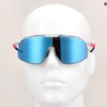 Julbo Dencity Spectron 3 fényes kristály/fluoreszkáló rózsaszín/kék kerékpáros szemüveg 10