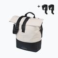 Kerékpáros táska Basil Cove Shopper MIK Hooks 16 l off white/black 2