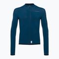 Férfi Shimano Vertex Thermal LS Jersey kerékpáros melegítő felső kék PCWJSPWUE13MD2705