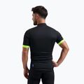 Férfi kerékpáros póló Rogelli Perugia 2.0 black/fluor 2