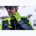 Kesztyű rowerowe Rogelli Laval LW Windproof fluor 3