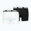 Férfi boxeralsó PUMA Basic 2 db white/black 2
