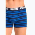 Férfi boxeralsó PUMA Heritage Stripe 2db blue 5