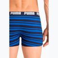 Férfi boxeralsó PUMA Heritage Stripe 2db blue 6