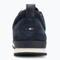 Tommy Hilfiger férfi cipő Iconic Leather Suede Mix Runner éjfél 6