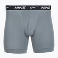 Férfi boxeralsók Nike Everyday Cotton Stretch 3 pairs swoosh print/grey/university blue 3